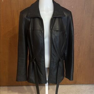 Women's Black Leather Jacket